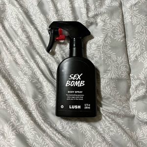 Lush Sex Bomb full size (6.7 oz) and baby size (3.3 oz).